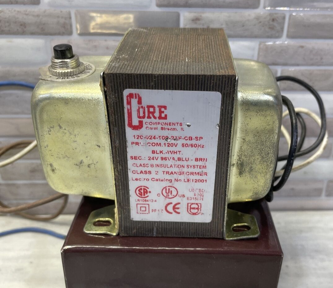 Core Components LE12100 Enclosed Control Transformer 120v to 24v @ 96Va