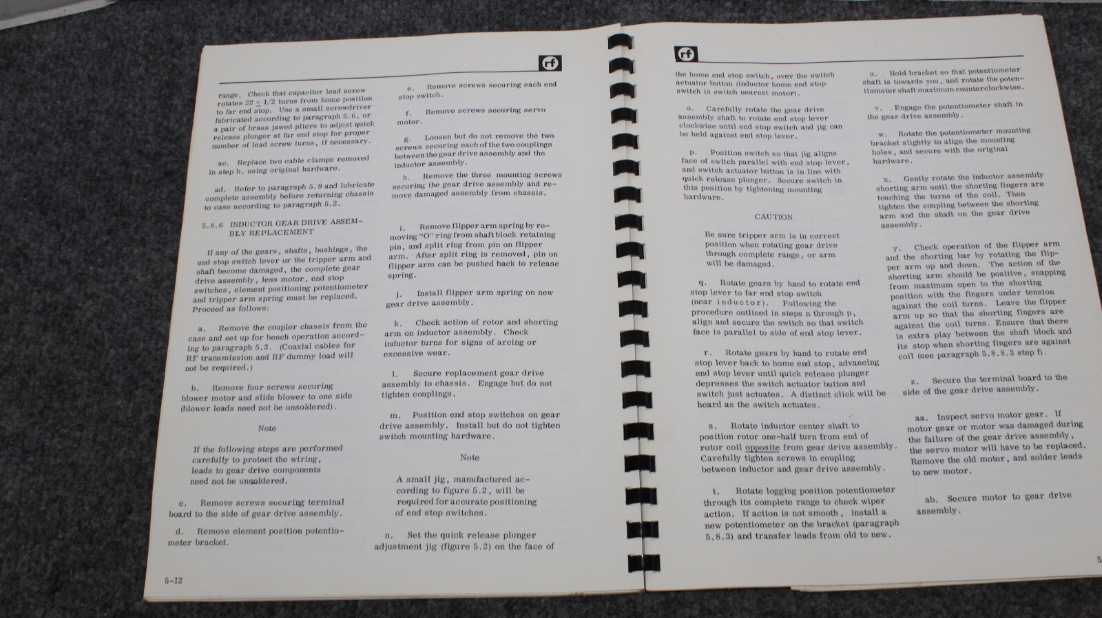 RF COMMUNICATIONS INSTRUCTION MANUAL RF-610 0768-0006