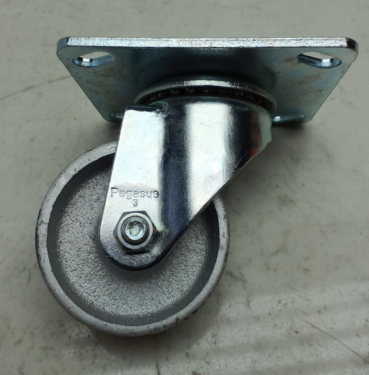 Pegasus P12S-C030G-P3 3" Swivel Plate Caster NSF-Listed 450 lb