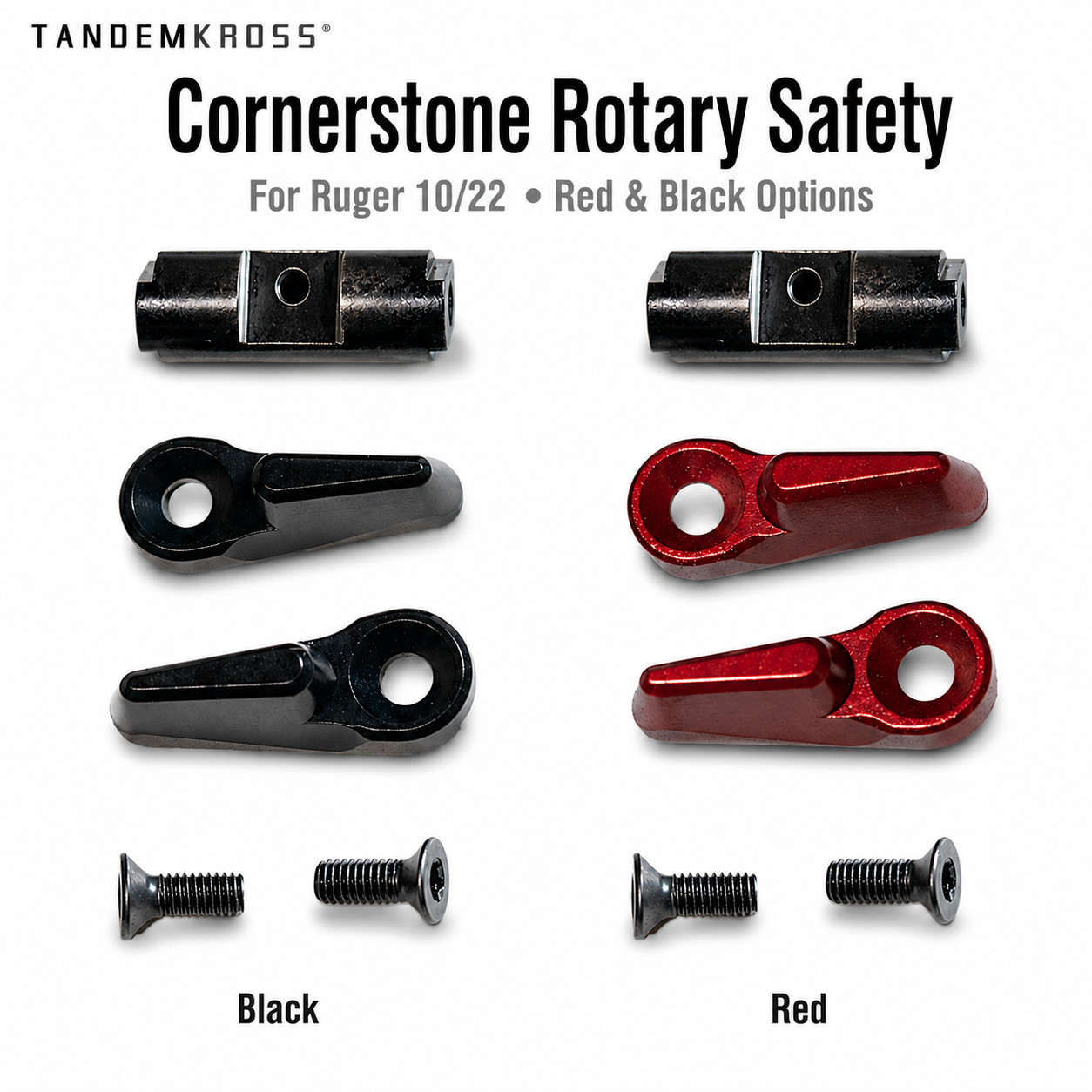 TANDEMKROSS Cornerstone Rotary Safety for Ruger 10/22 Ambidextrous Safety Select