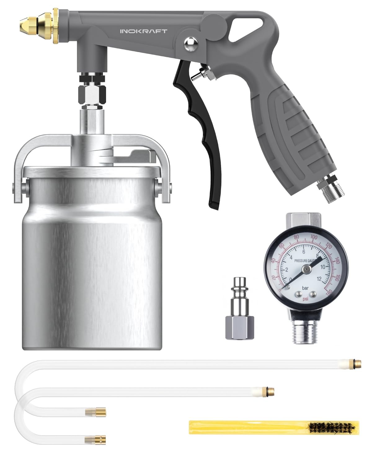 InoKraft Undercoating Spray Gun with Suction Feed for Truck Bed Liner