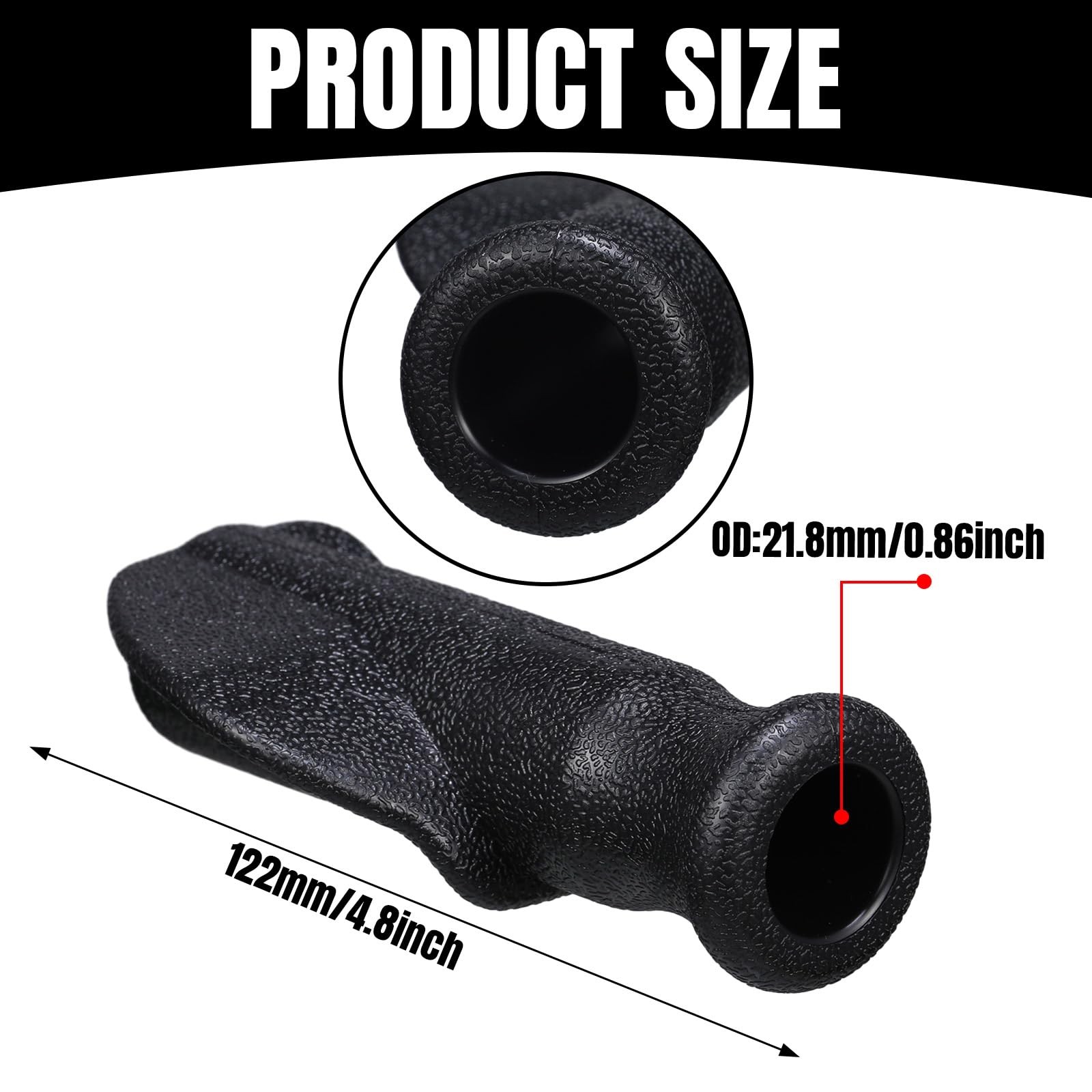 Datanly 2 Pair Universal Rollator Hand Grip Replacement Parts for black