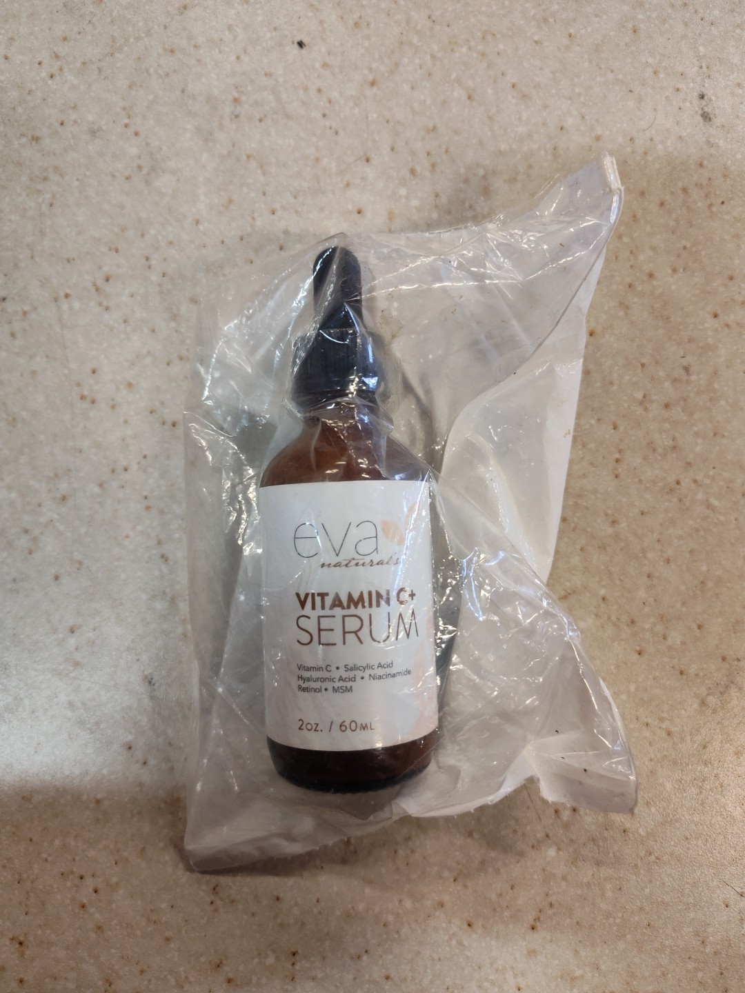 Eva Naturals Vitamin C,Hyaluronic Acid Serum, Retinol, Organic, Anti-Aging, 2 oz