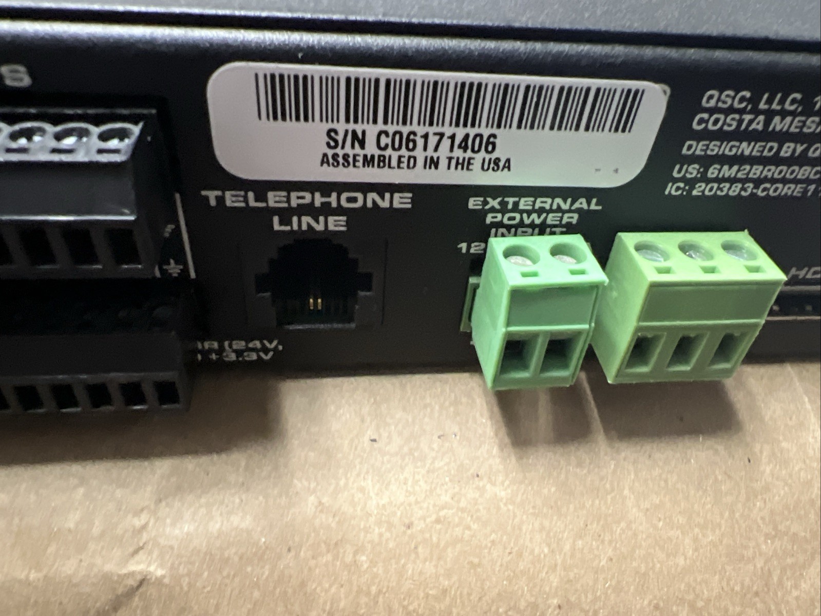QSC Q-SYS Core 110f Digital Signal Processor USB/Flex Channels