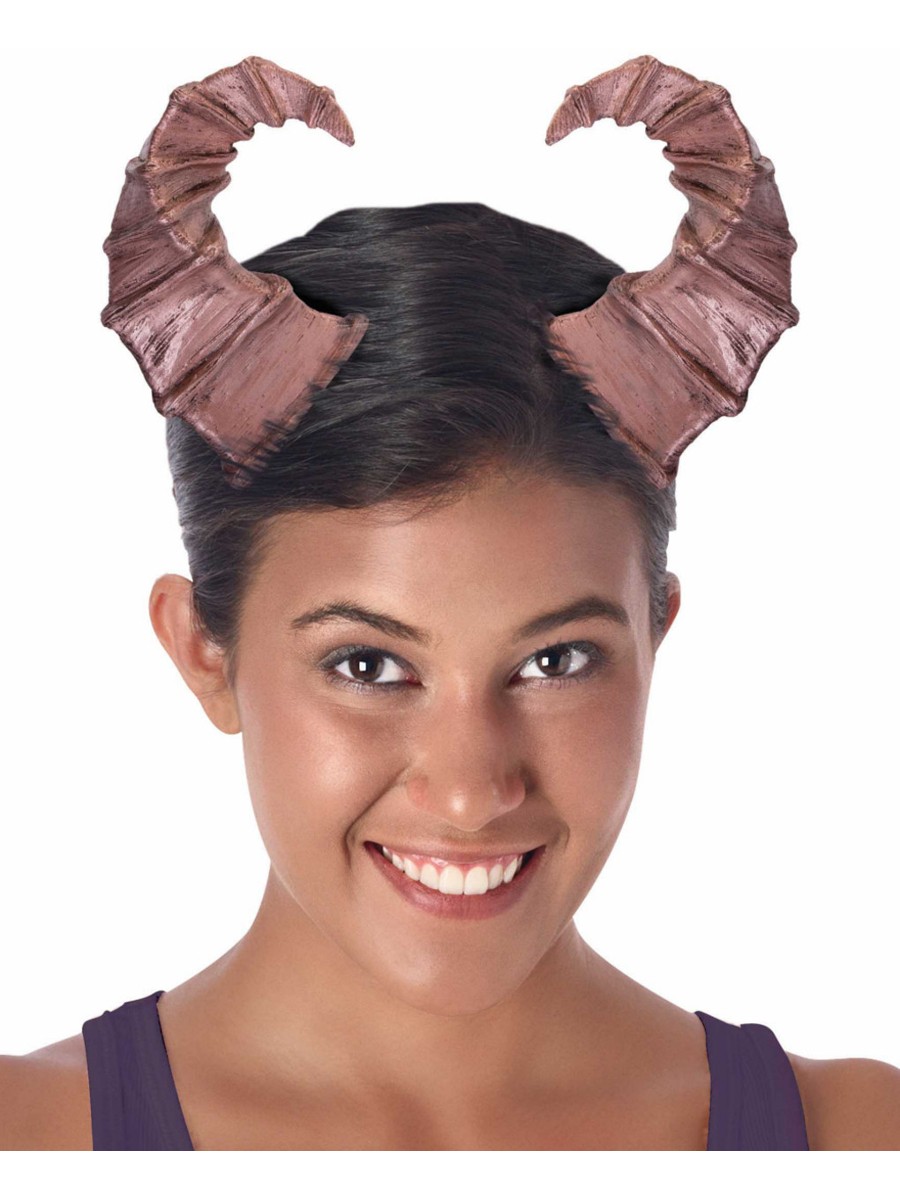 Deluxe Brown Medieval Fantasy Imp Horns Costume Accessory