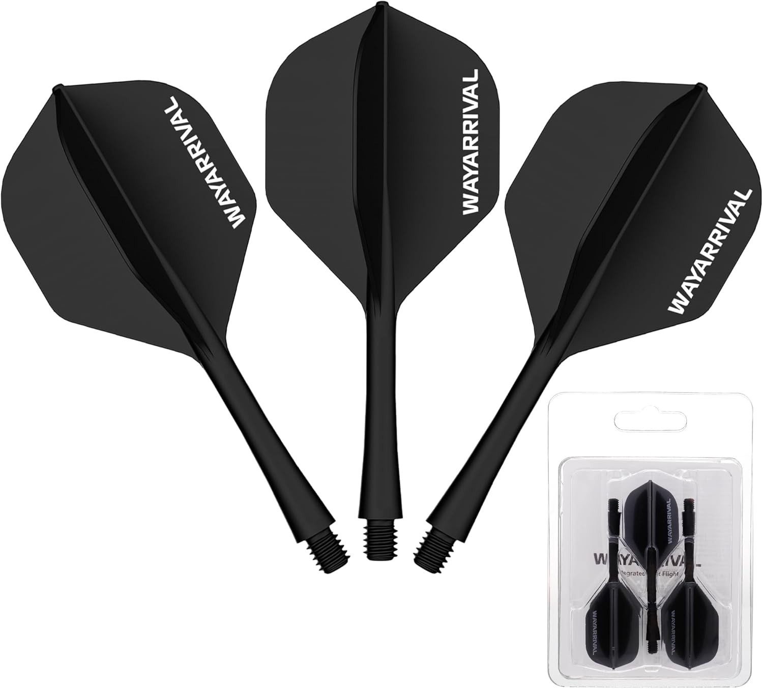 Unbreakable Integrated Dart Flights in 3 Pack - Effortless Setup, Stable Flight