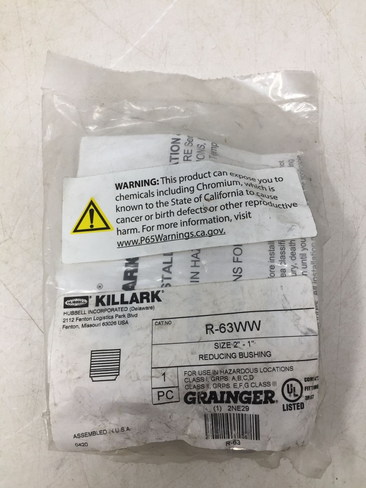 Killark R-63WW Size 2" - 1" Reducing Bushing