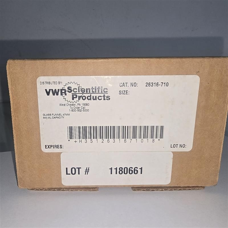 VWR GLASS 300 ML GRADUATED FUNNEL FOR 47 MM VACUUM MICRO FILTRATION  -35
