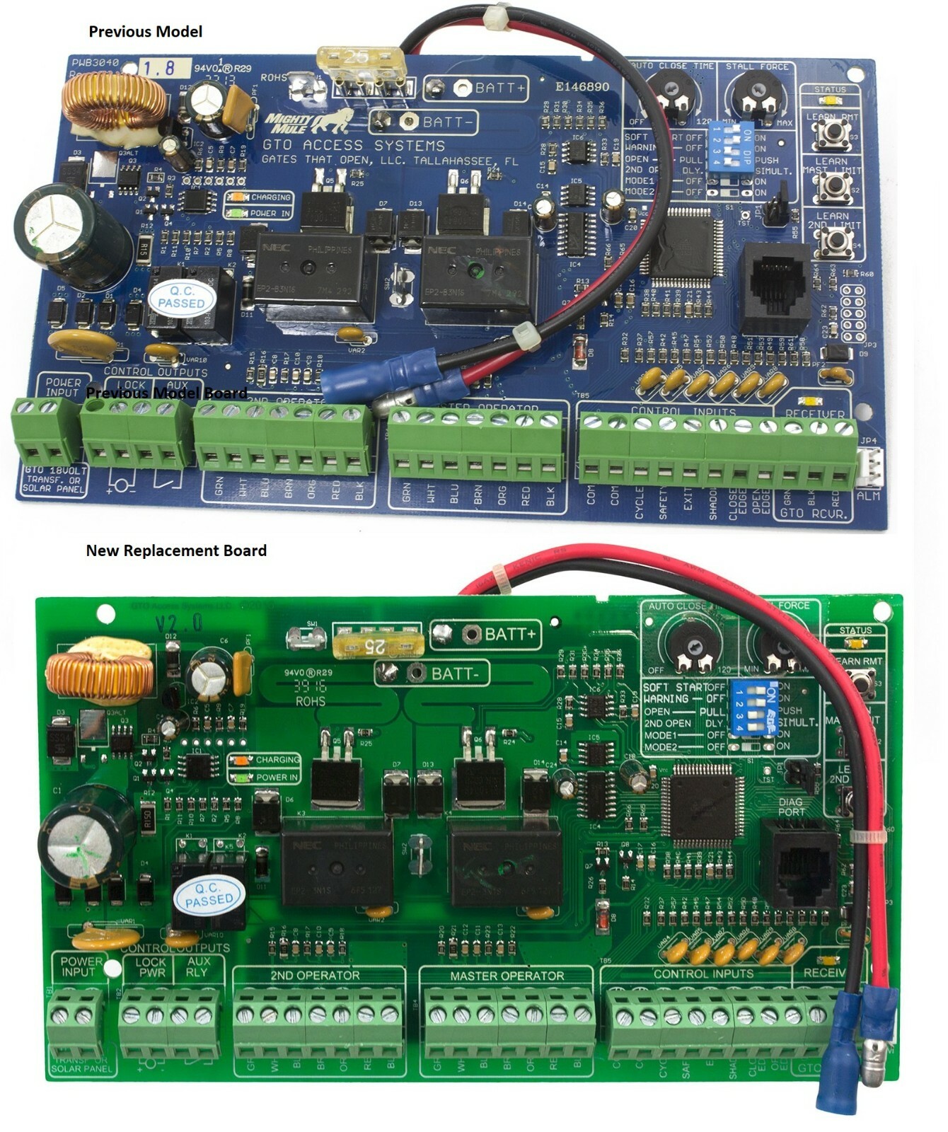 GTO SW4000XLS/SW4200XLS Parts - R5211 Circuit Replacement Control Board