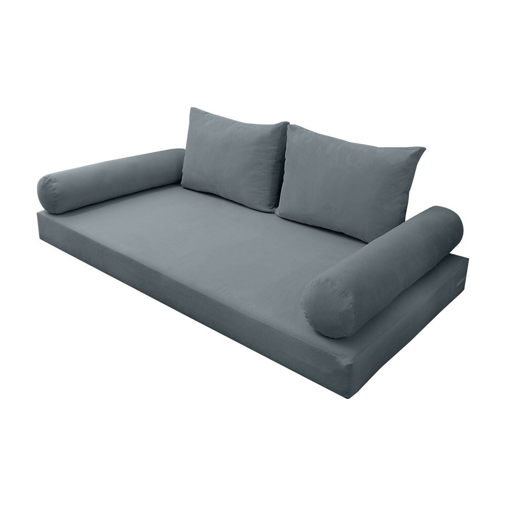 STYLE V1 TwinXL Velvet KnifeEdge Indoor Daybed Mattress Pillow |COVER ONLY|AD347