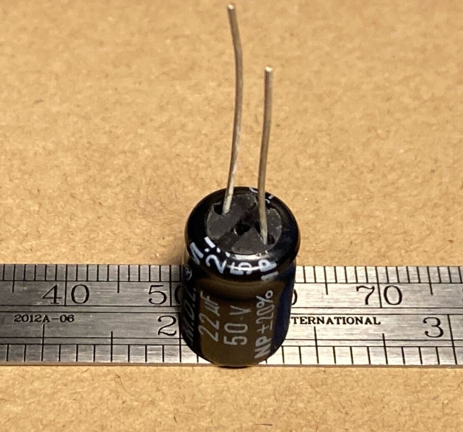 22uf 50v / NON POLAR CAPACITOR / 6 PIECES (QZTY)