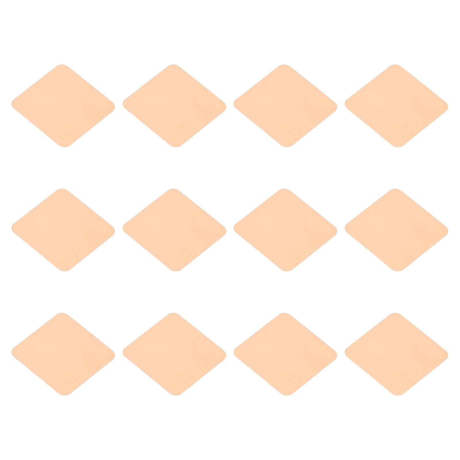 12 Pcs Heatsink Copper Pad Shim IC Chipset GPU Thermal Heatsink (15x15x0.1mm)
