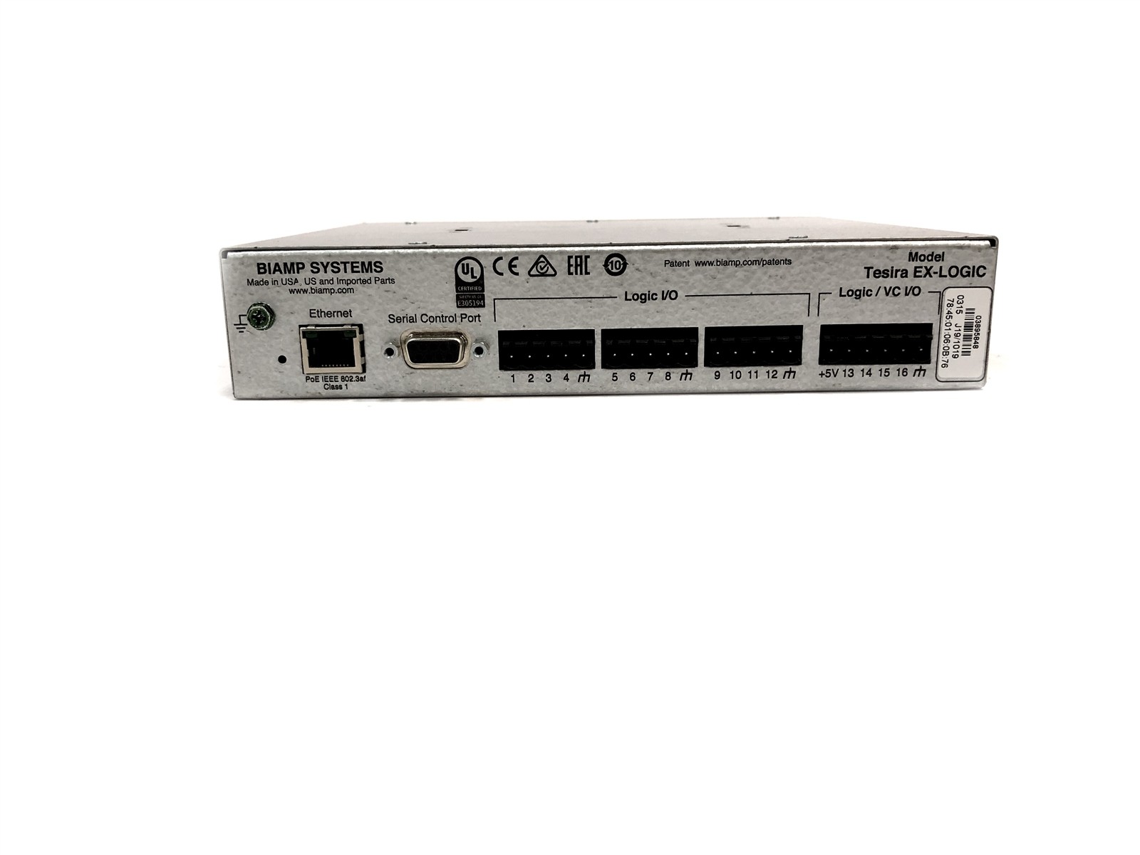 Biamp Systems TESIRA EX-LOGIC Controller