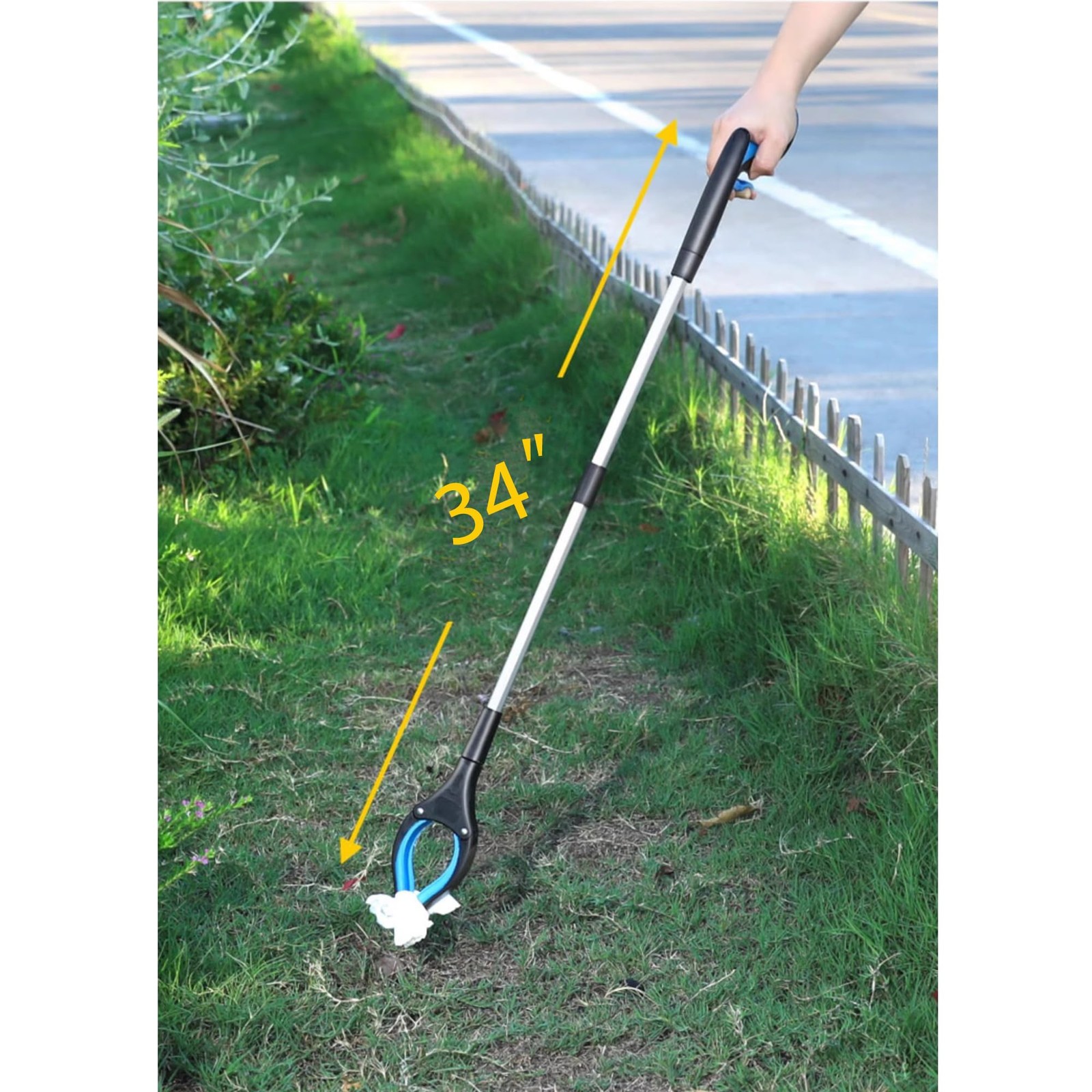 34" Grabber Tool - 2 Pack 34 Inch Long Foldable Grabbers for Elderly Grab It ...