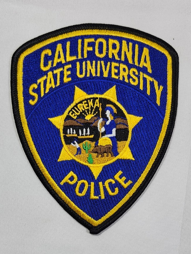 CALIFORNIA STATE COLLEGE UNIVERSITY CAMPUS POLICE SHOULDER PATCH - NEW CONDITION