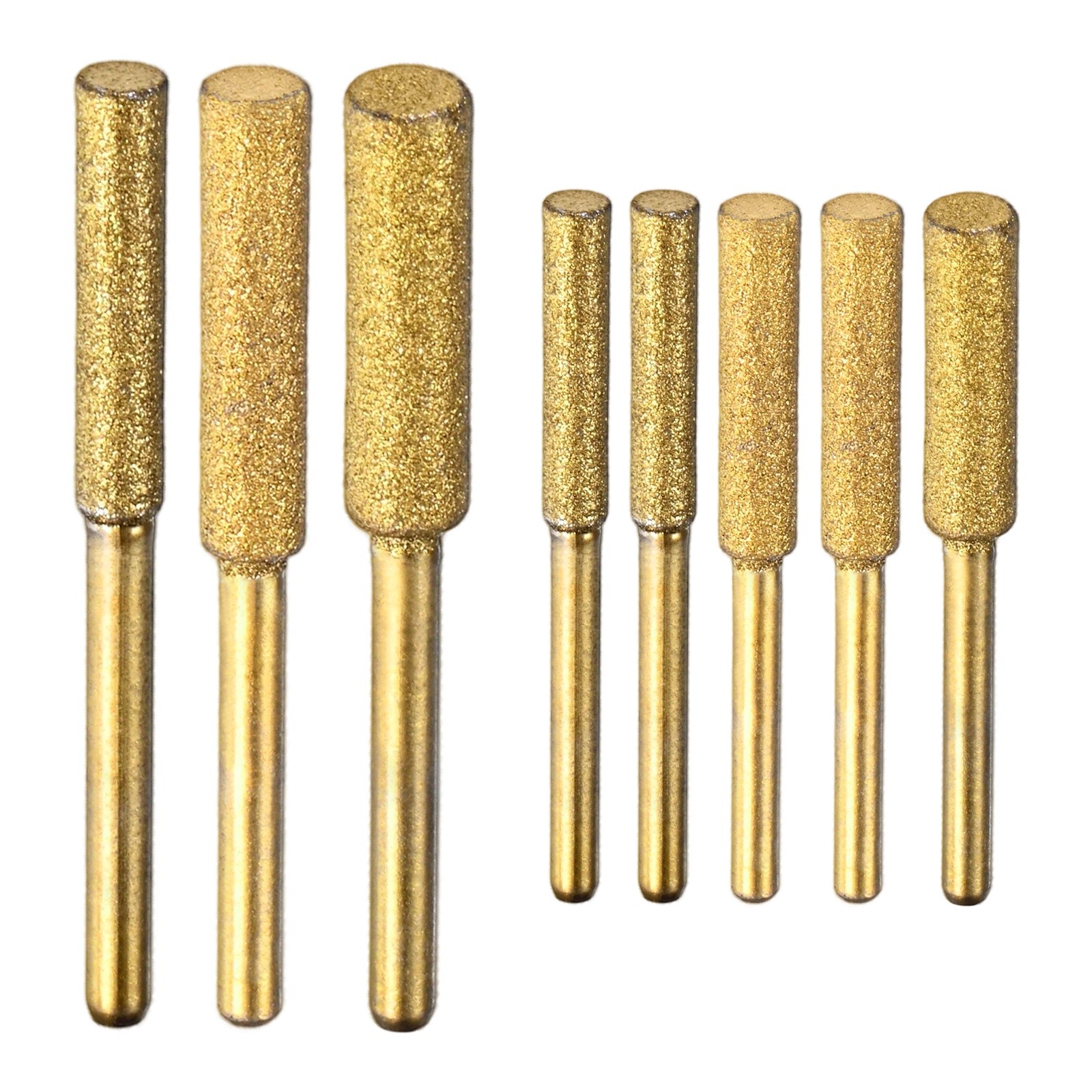 Diamond Chainsaw Sharpener [8pcs]-[Gold-5/32 Inch,3/16 Inch,7/32 Inch]