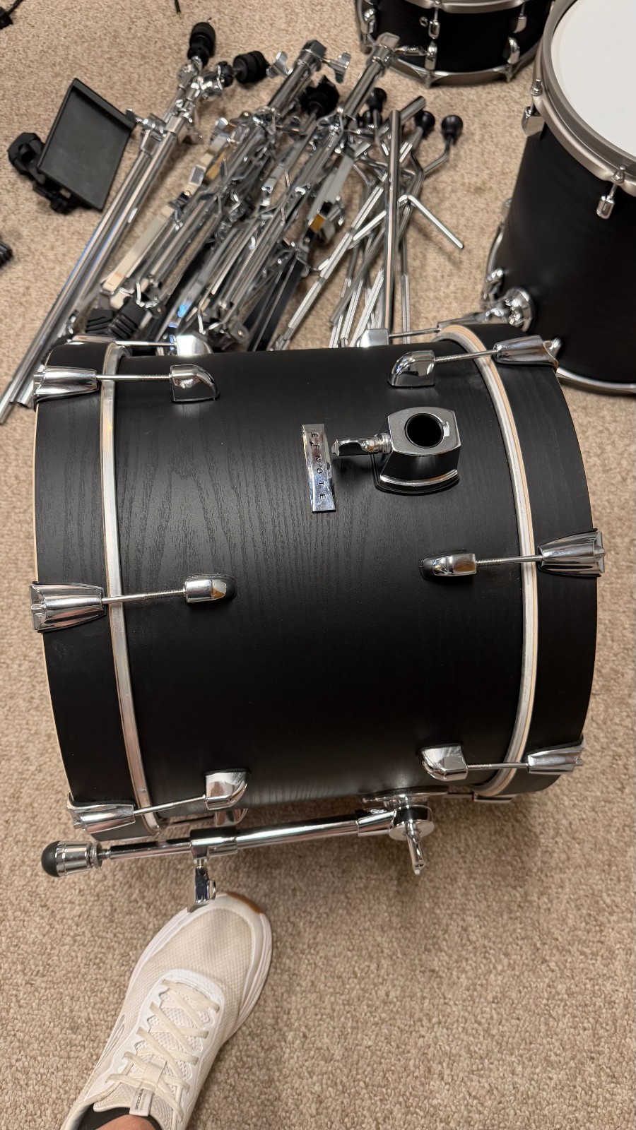 Used - EFNOTE 5X Acoustic Designed Electronic Drum Set Black Oak Wrap