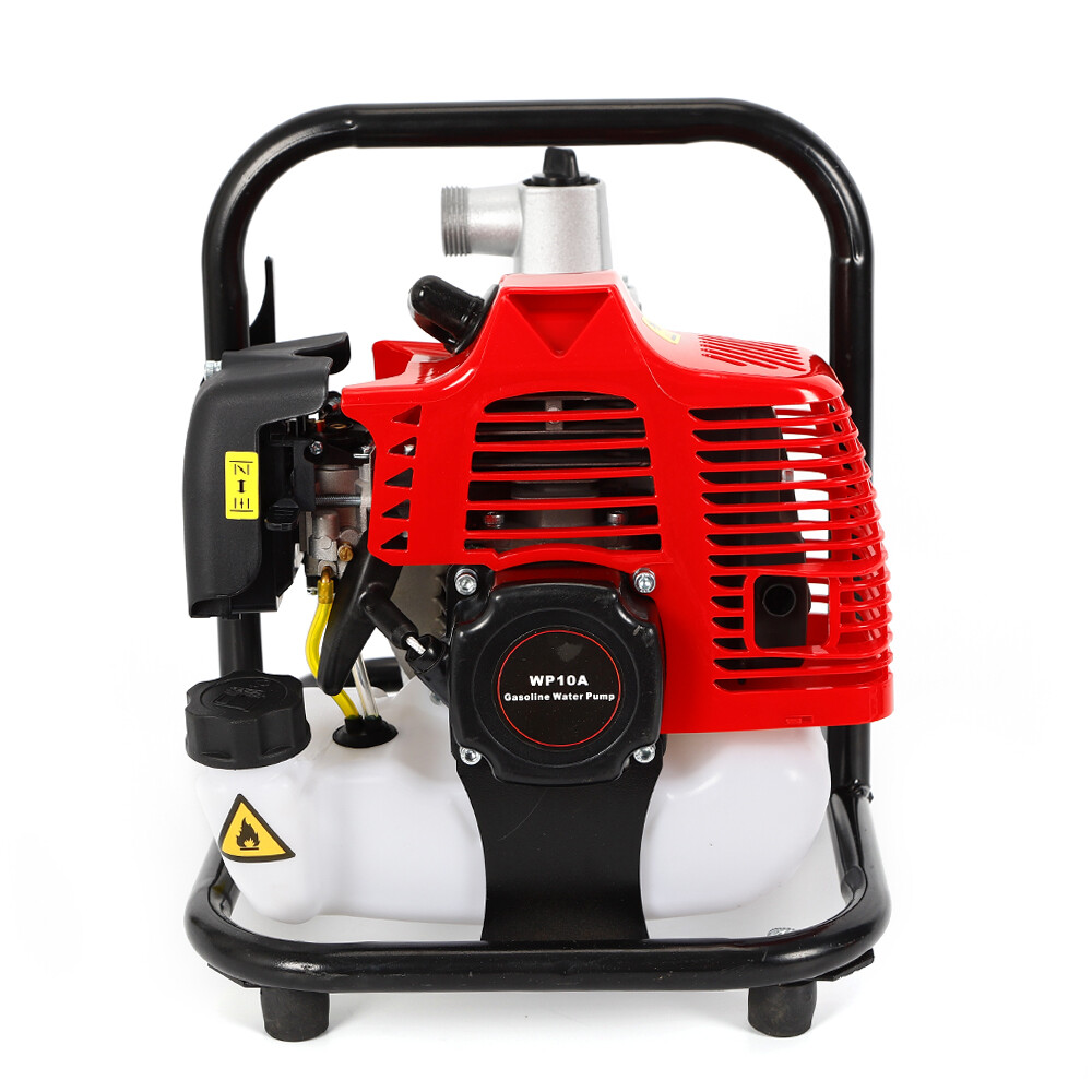 2 Stroke Gasoline Water Pump Gas-Powered Semi-Trash Irrigation Transfer Pump