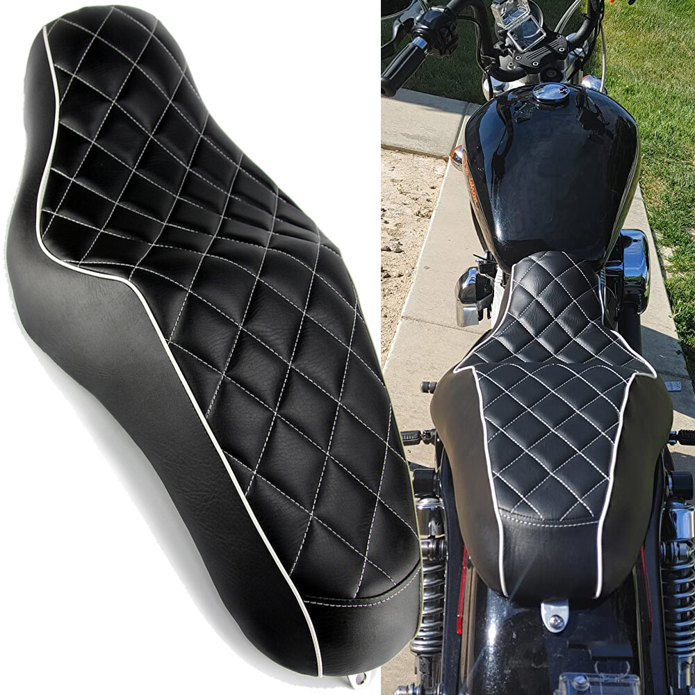 Driver Passenger Two Up Seat For Harley Sportster Iron 883 1200 XL1200 72 48 04+