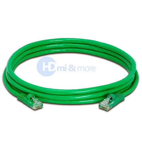 2x 7FT CAT5e Cable Ethernet Lan Network CAT5 RJ45 Patch Cord Internet Green