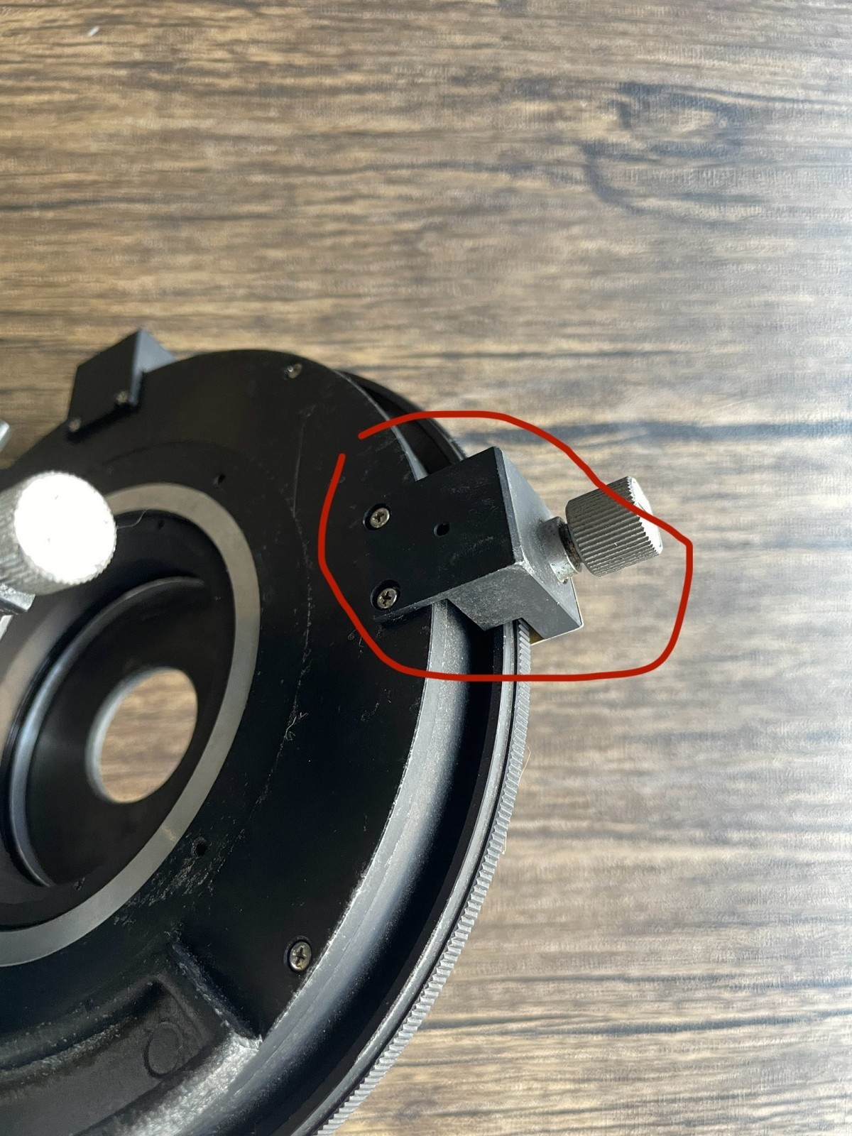 Nikon OPTIPHOT-POL Microscope rotating table With bracket stage