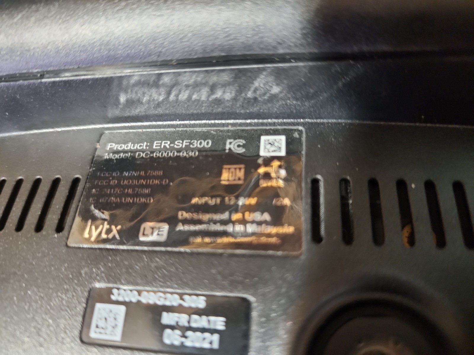 Lytx ER-SF300 Drivecam Event Recorder Replacement Camera ONLY DC-6000-030