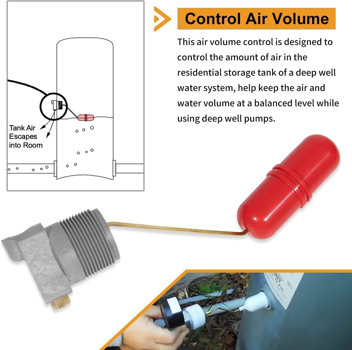 Replacement for F93B-1C Air Volume Control for Deep Wells and Water Tank System
