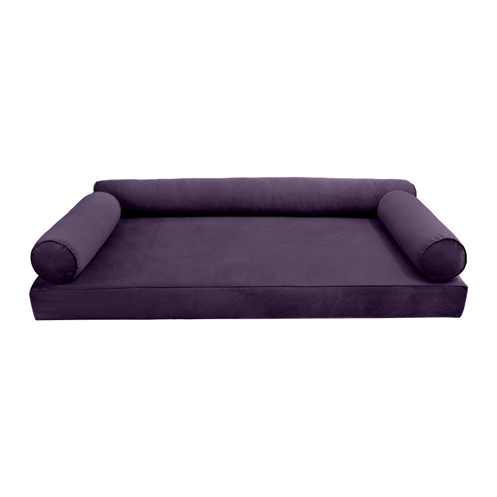 Model V6 TwinXL Velvet SamePipe Indoor Daybed Mattress Pillow Complete Set AD339
