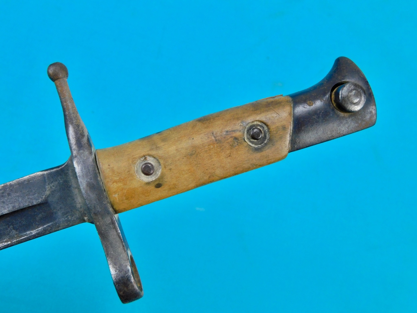 Italian Italy Vintage WW2 Bayonet Fighting Knife w/ Scabbard Frog