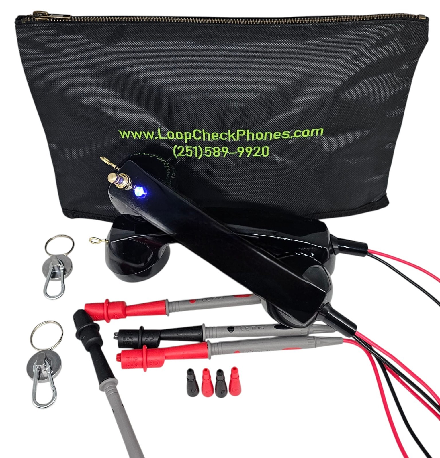 Loop Check® Phones Electrician Continuity Test Phone Set TE002-M with MAGNETS