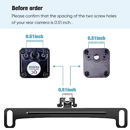 Back Up Camera License Plate Mount, Universal Backup Camera Mounting Bracket