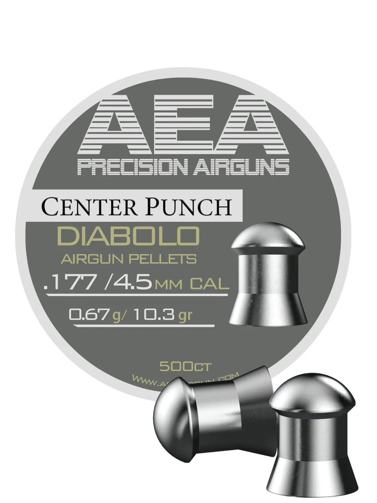 AEA Center Punch Pellets  .177 Cal  10.3 gr  500 Ct