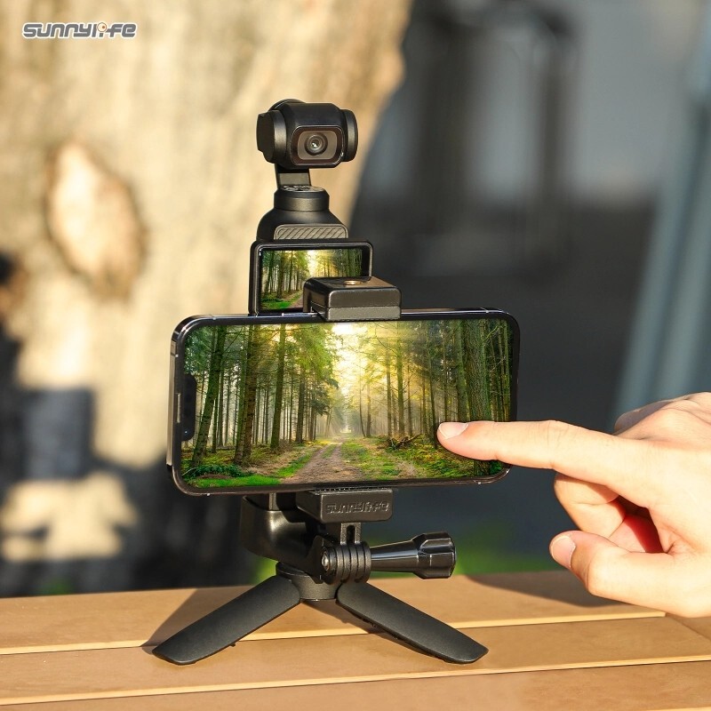 Front Cell Phone Holder Adapter Clamp For DJI Osmo Pocket 3 Camera Accessories