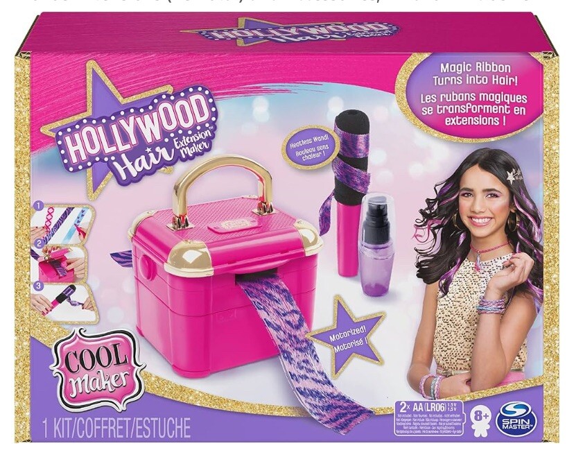 Cool Maker, Hollywood Hair Extension Maker with 6 Bonus Extensions.