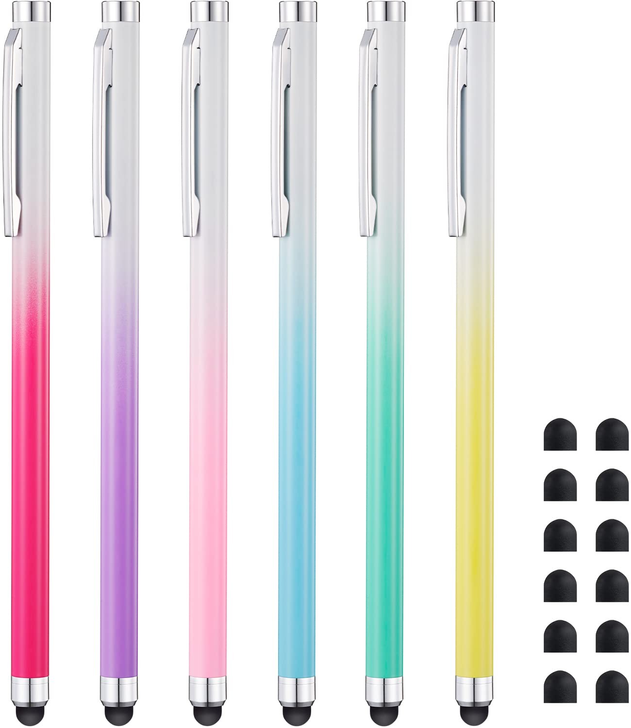 Stylus Pens for Touch Screens (6 Pack), Linfanc High Sensitivity and Precisio...
