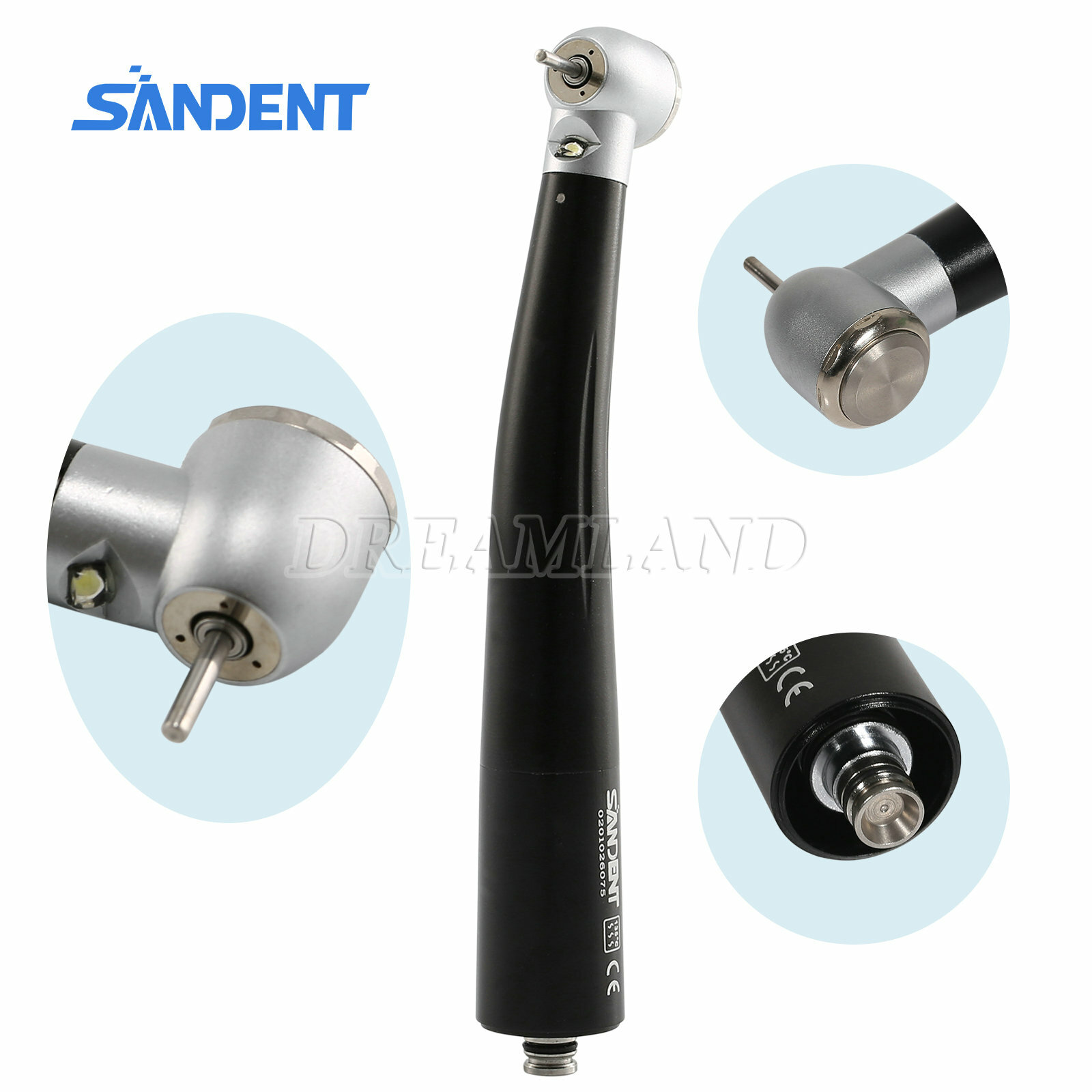 NSK Style Dental LED E-generator High Speed Handpiece / 4 Hole Quick Coupler