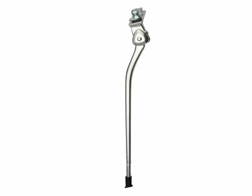 ABSOLUTE 13" LONG ALLOY CENTER KICKSTAND CENTER IN SILVER USED FOR 27" BICYCLES.