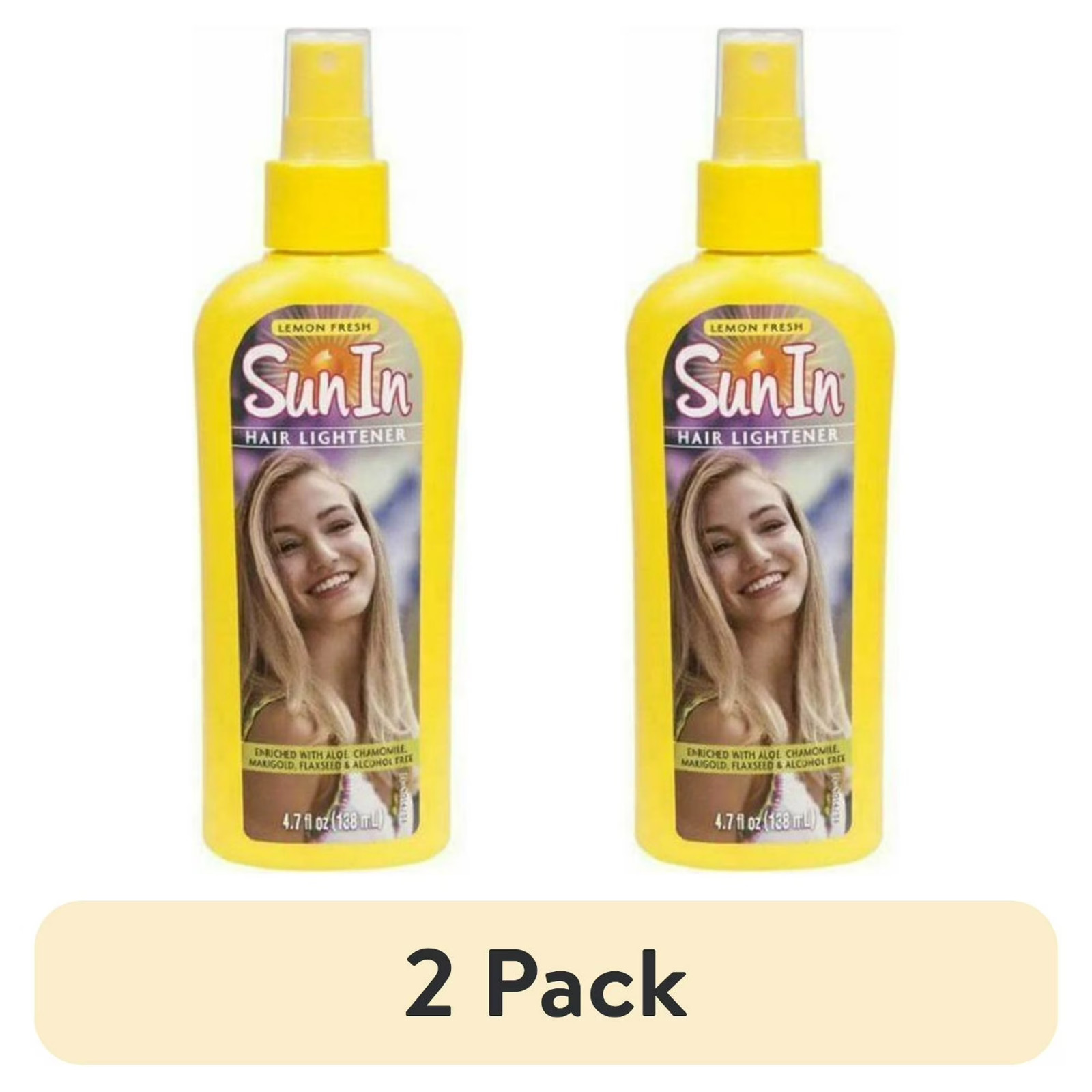Sun-In Hair Lightener, Lemon Fresh 4.7 fl oz  Lot of 2 NEW FREE SHIPPING