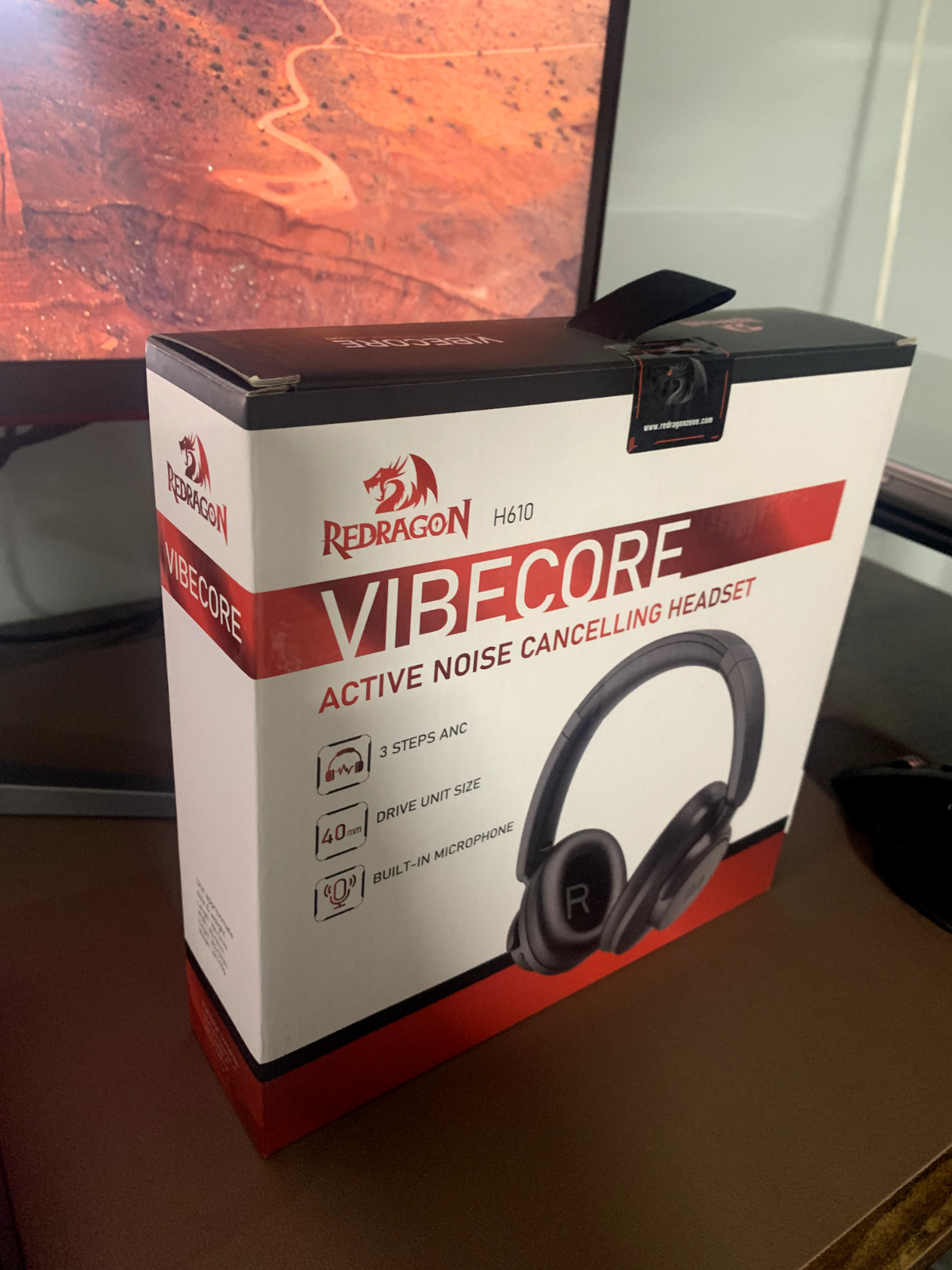 Redragon H610 ANC Wireless Gaming Built-In Mic Bluetooth Headset
