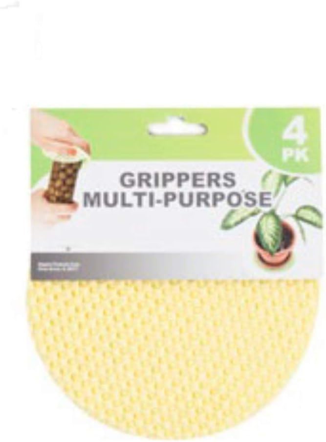 4-Piece Assorted Color Multi-Purpose Jar Gripper Pad Set - 5.5 Inches Round