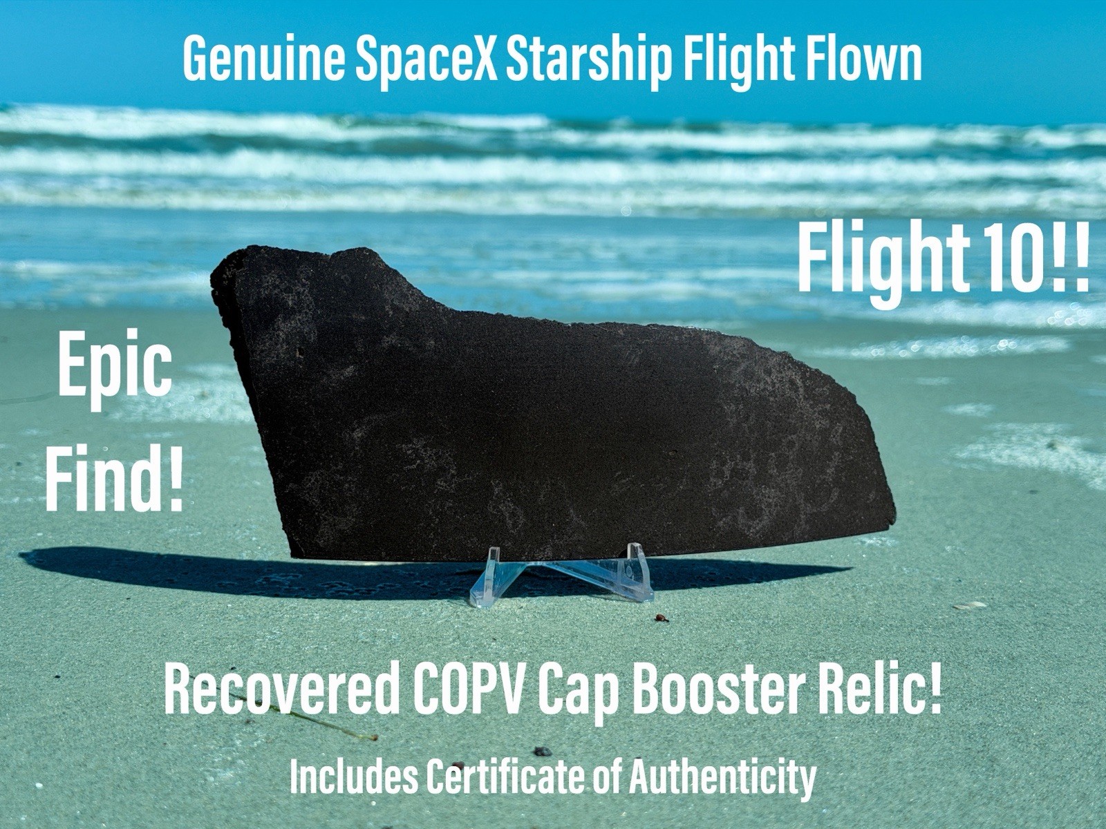 SpaceX Starship Historic Flight 10 Super Heavy Booster Relic COPV Bushing Cap