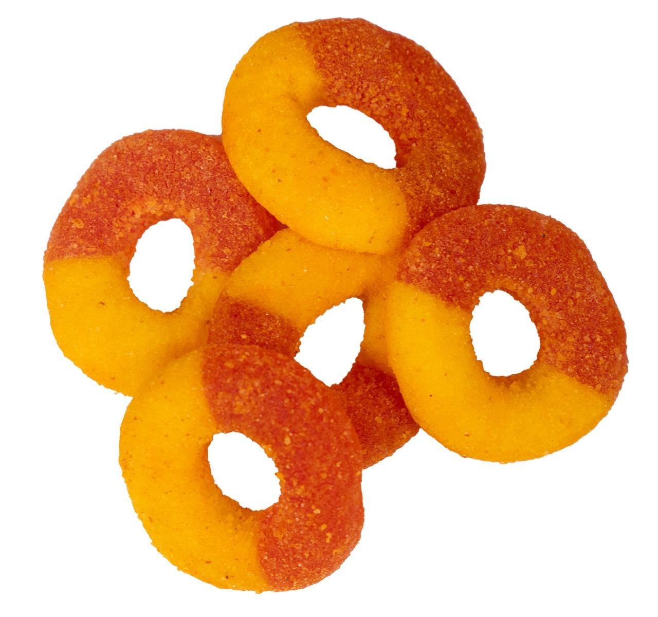 Chamoy Peach Rings Gummy Candy 5 Pounds Free Shipping