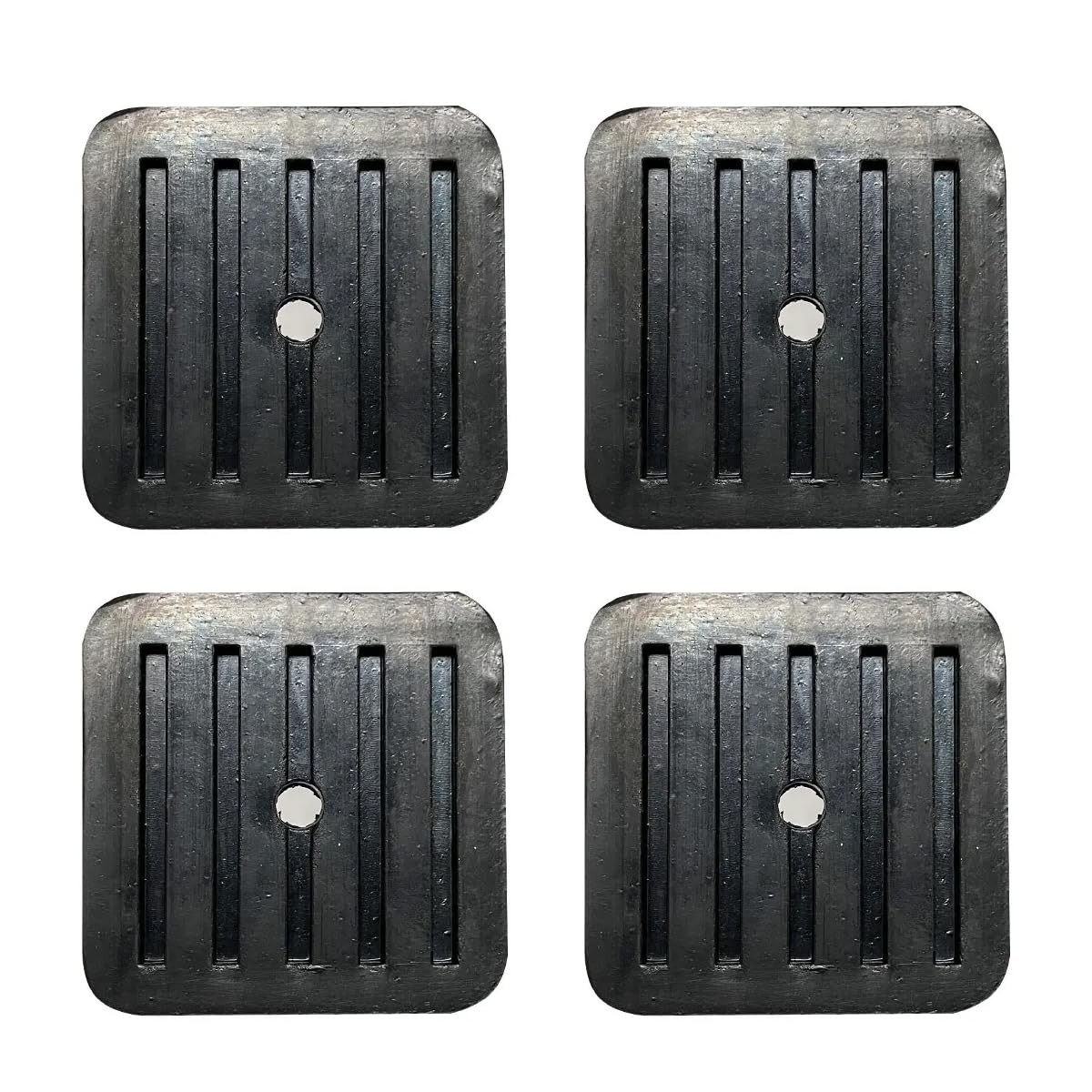 RecDec 4 Pack Mini Split Anti-Vibration Pads Wall Mounting Bracket Black