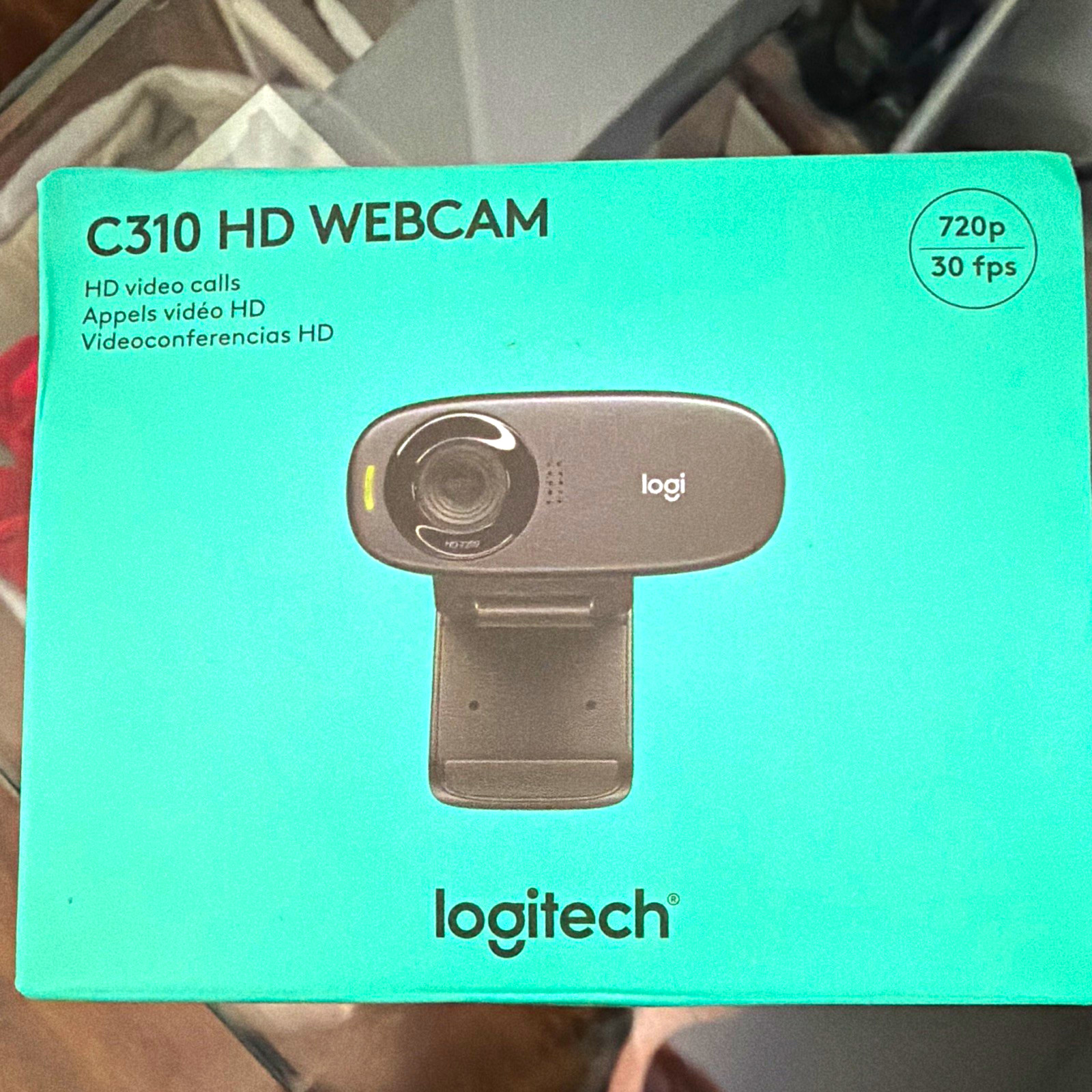 Logitech C310 720p HD Webcam 30fps USB Built-In Mic Black MPN 960-000585
