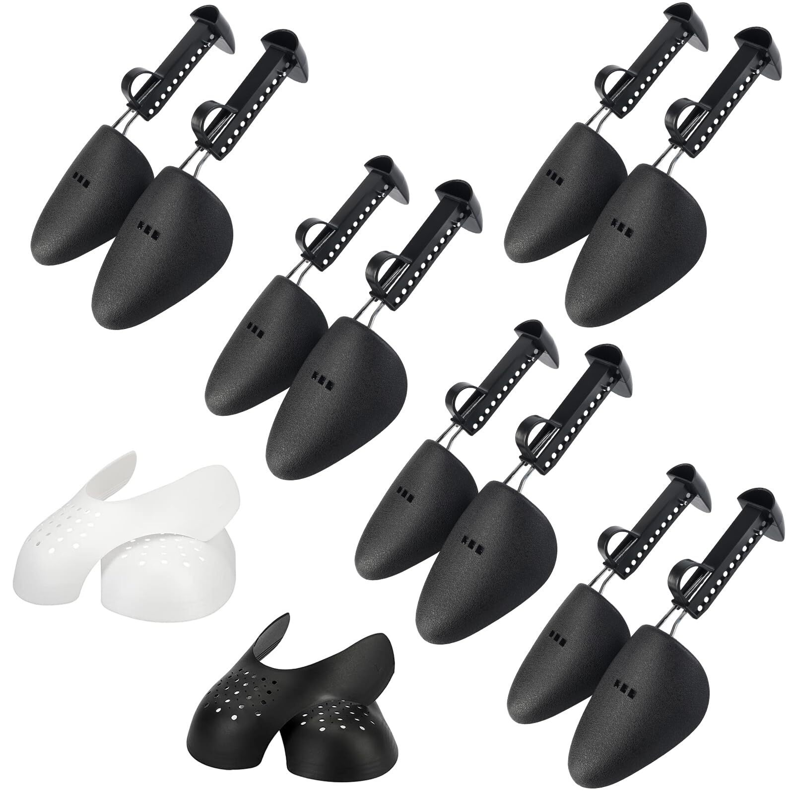 7 Pairs Plastic Shoe Stretchers for MenInclude 5 Pairs Adjustable Length Shoe...
