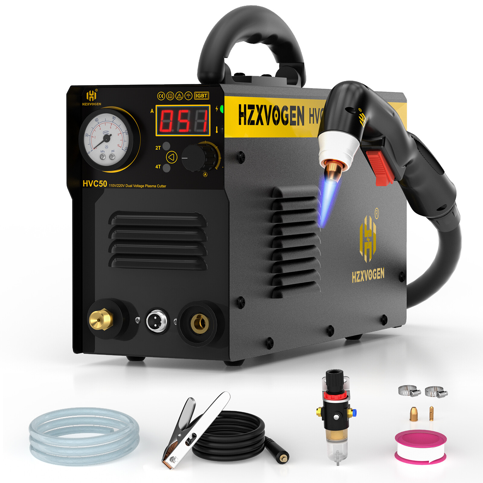 Plasma Cutter 50A HF Touch Pilot Arc Air Cutting Machine Professional Equipment