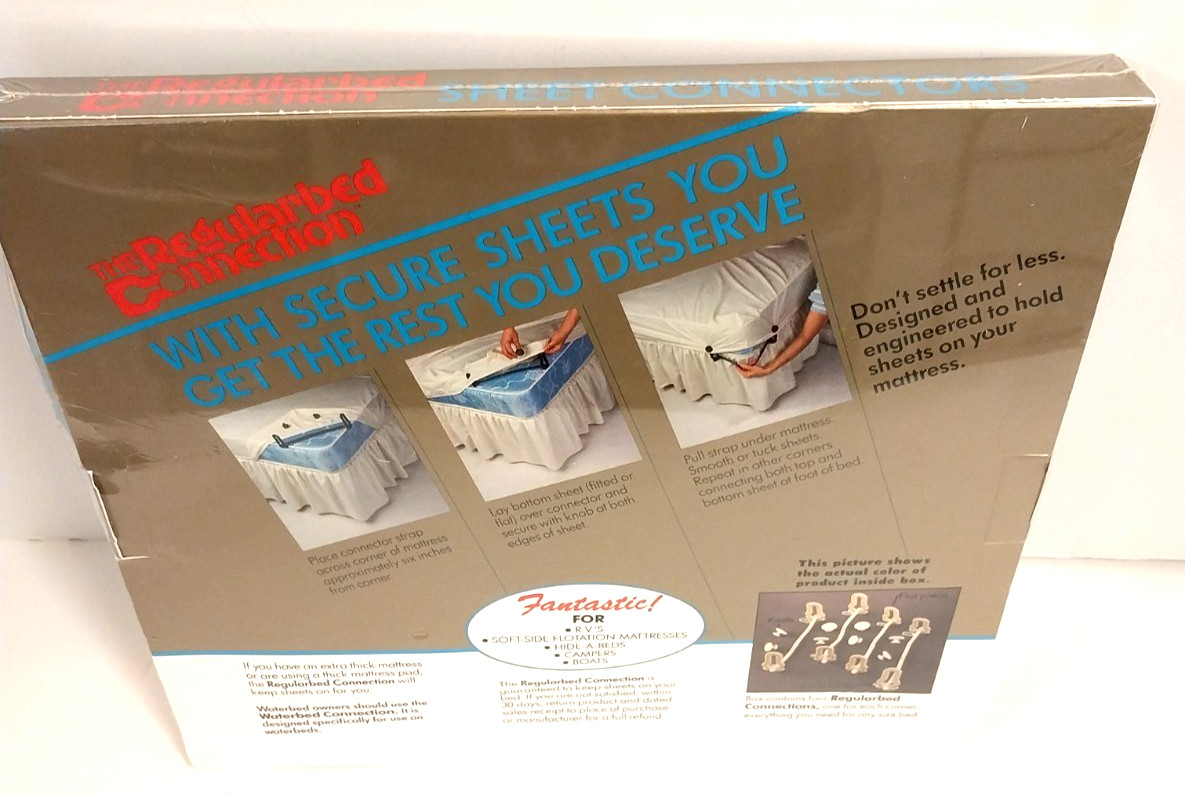 Hutton Regularbed Connection Sheet Connectors for Regular Beds - NEW / VTG