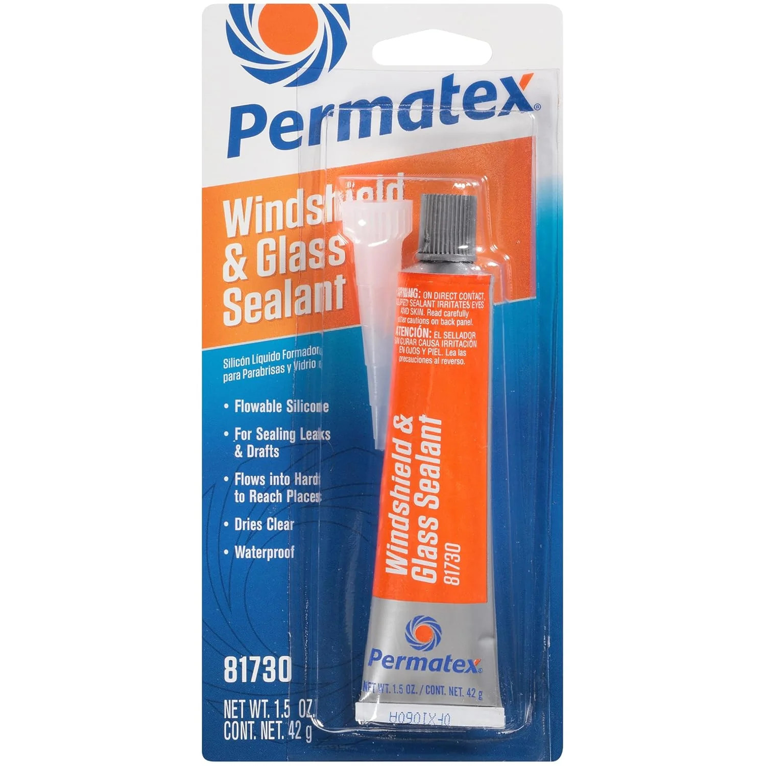 Permatex 81730 Flowable Silicone Windshield and Glass Sealer (1.5 oz)