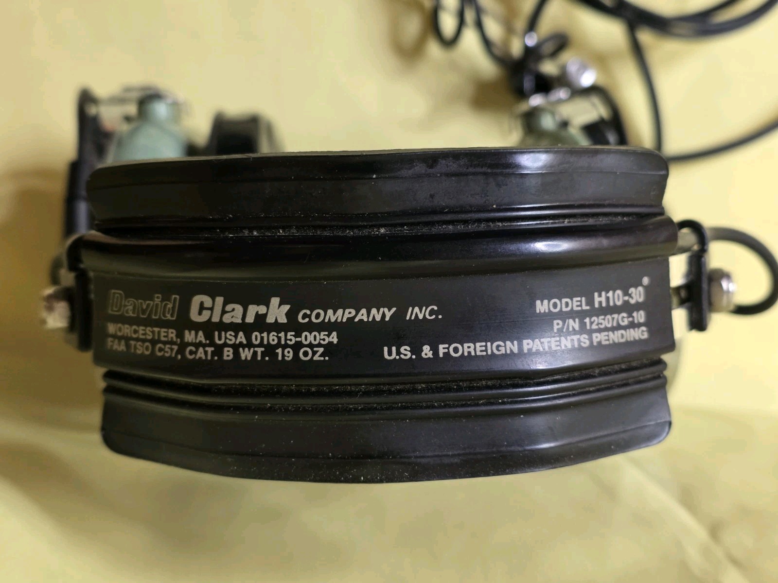 David Clark H10-30 ~ Dual Plug Aviation Headset ~ Untested ~ plus ASA Bag
