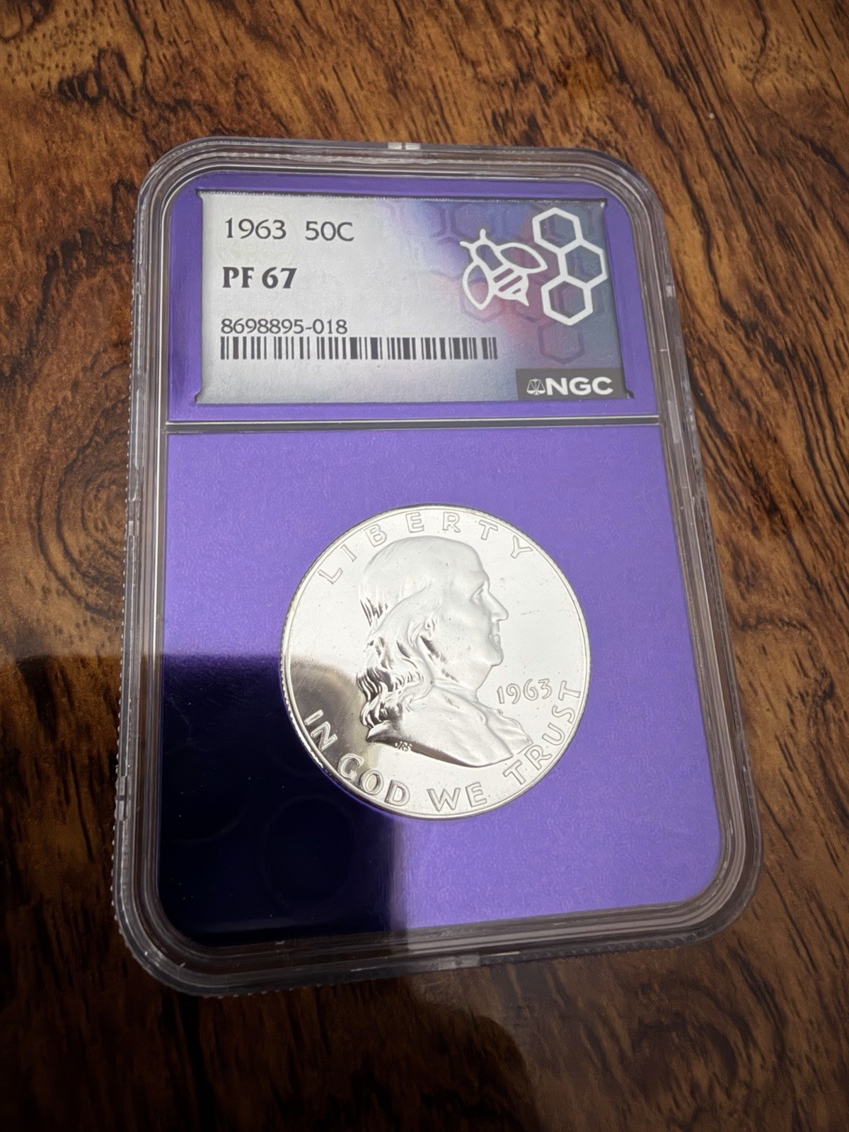 1963 FRANKLIN HALF DOLLAR NGC PF67 SILVER GEM PROOF! Final Year of Production